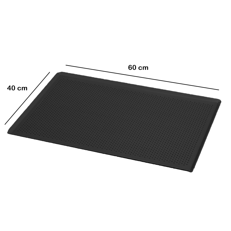 İtalya Açılı Delikli Teflon Tepsi 60 x 40 cm